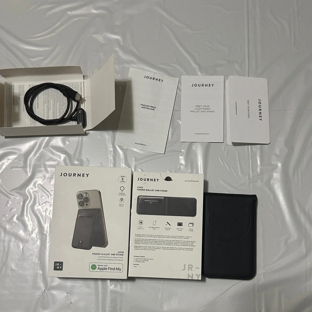 Journey Black Finder Wallet and Stand for iPhone